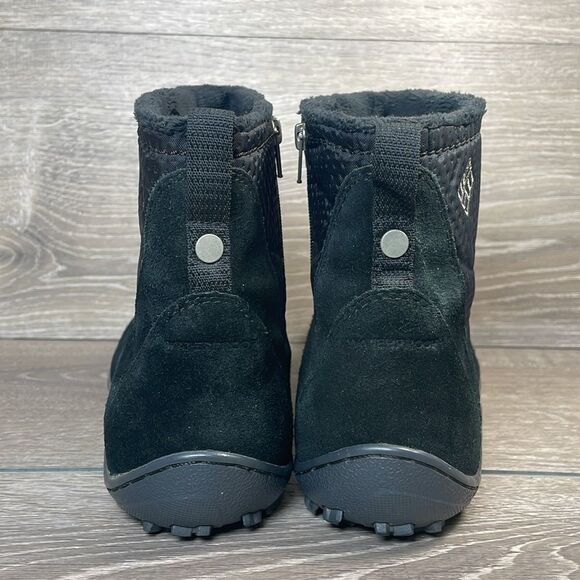 Columbia Omni-Heat Shorty Waterproof Black Suede Women’s Sz 9 Winter Snow Boots - Picture 4 of 13